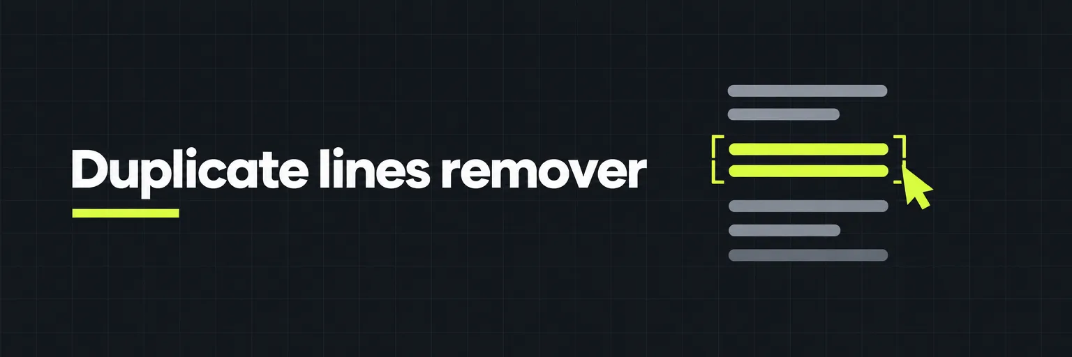 Duplicate lines remover