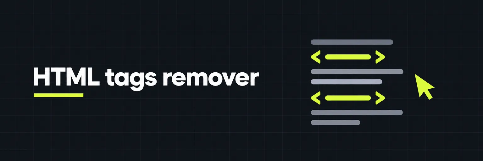 HTML tags remover